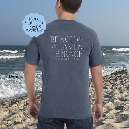 Waves Comfort Colors Short Sleeve Tee, Beach Haven Terrace