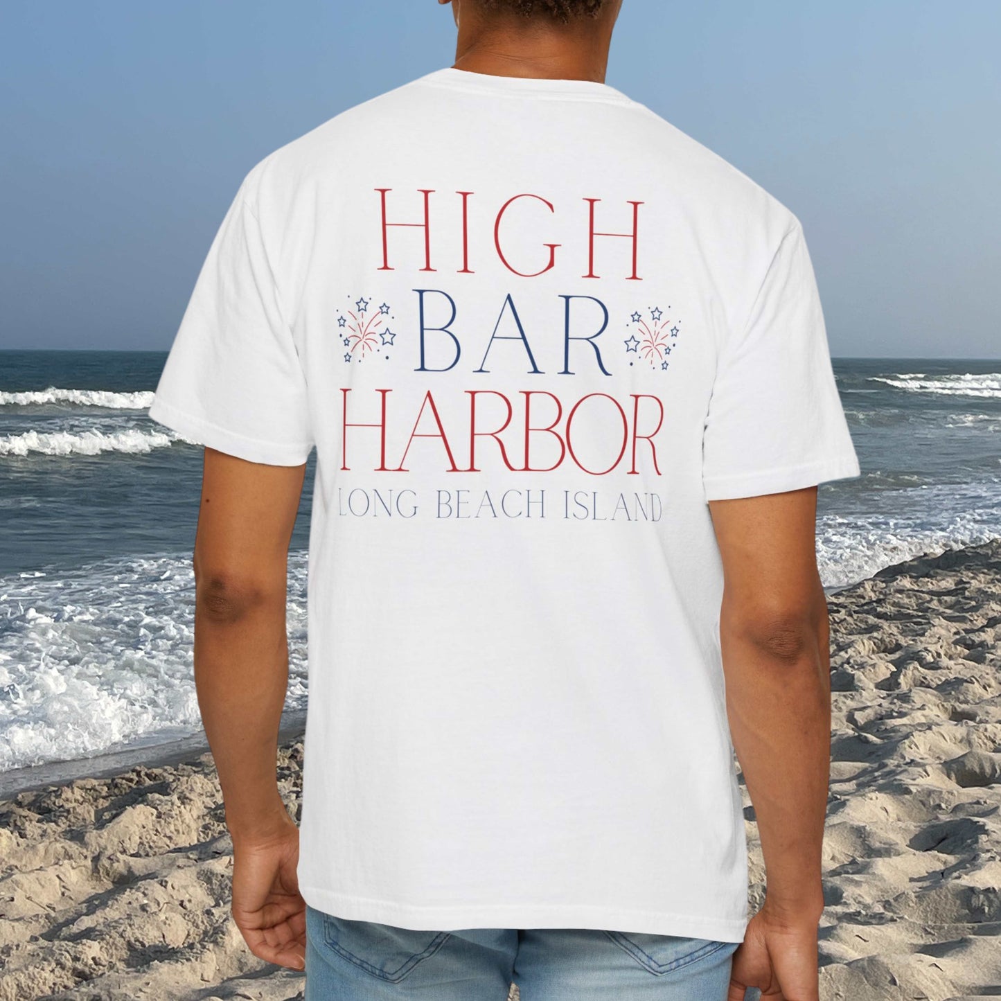 Patriotic Comfort Colors tee, High Bar Harbor