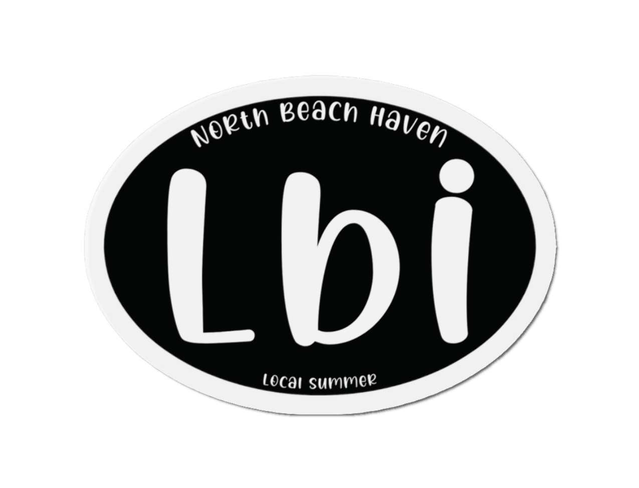 LBI Oval Magnet, North Beach Haven