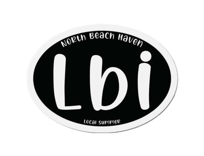 LBI Oval Magnet, North Beach Haven