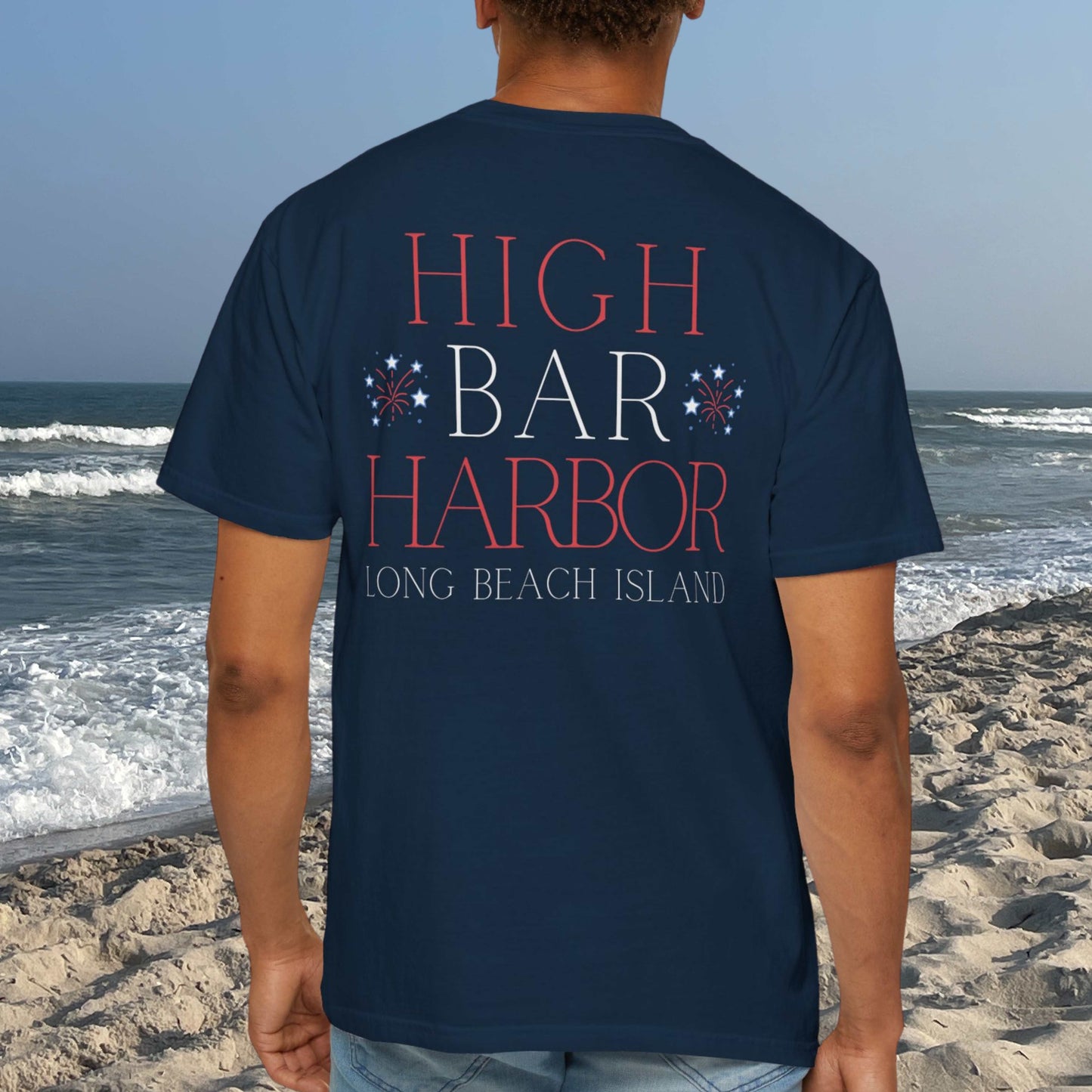 Patriotic Comfort Colors tee, High Bar Harbor