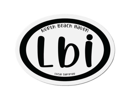 LBI Oval Magnet, North Beach Haven