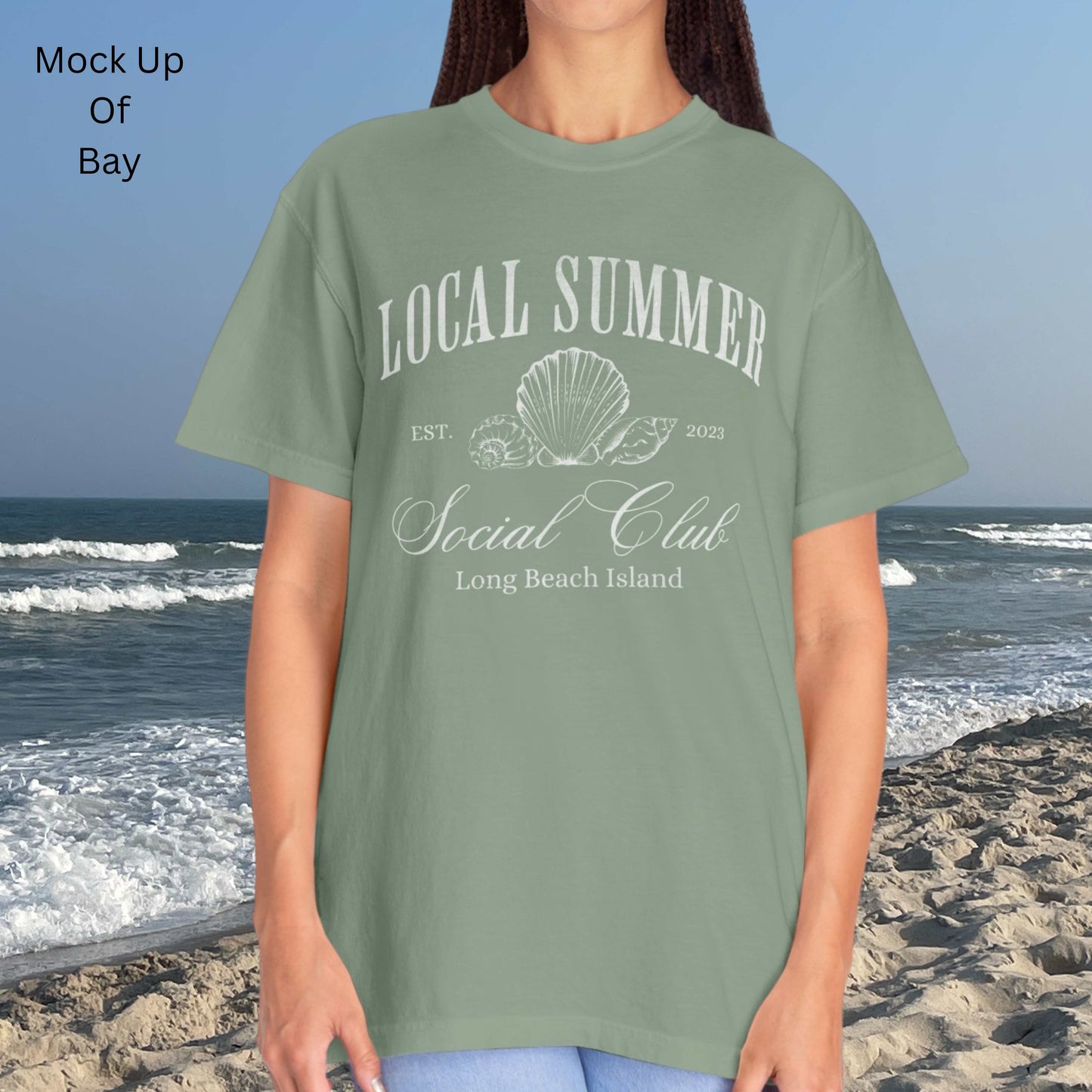 Local Summer Social Club, Seascape, Comfort Colors Tee