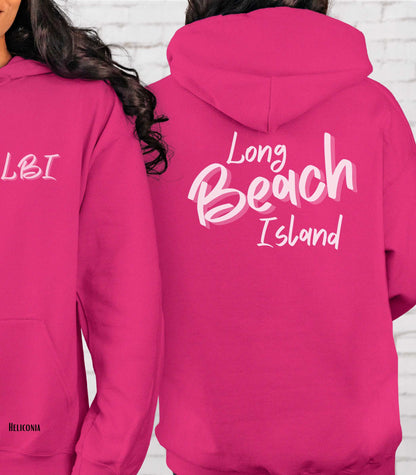 Pink Long Beach Island Malibu Hoodie