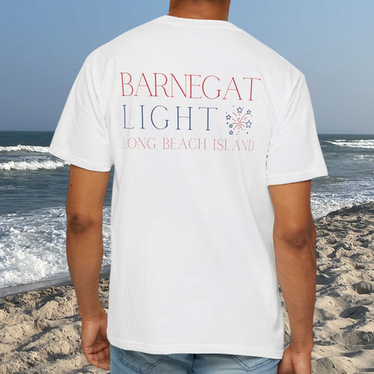 Patriotic Comfort Colors tee, Barnegat Light