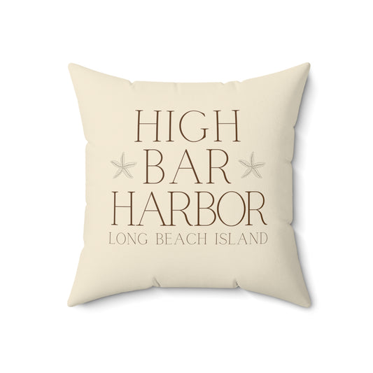 High Bar Harbor Driftwood Square Pillow