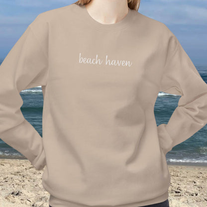 Breezy Days Crewneck Sweatshirt, Beach Haven