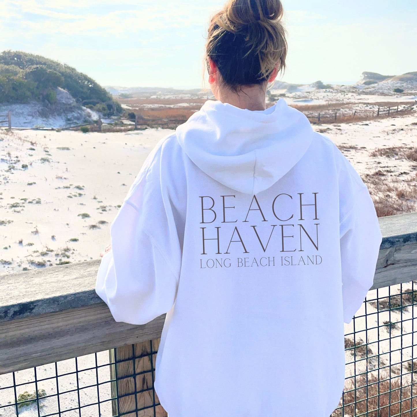 Driftwood Hoodie, Beach Haven