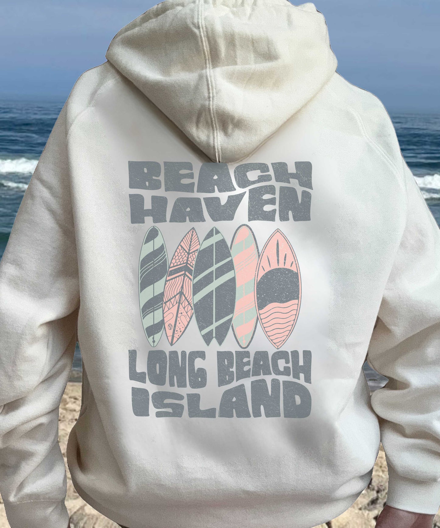 Pastel Quiver Hoodie, Beach Haven