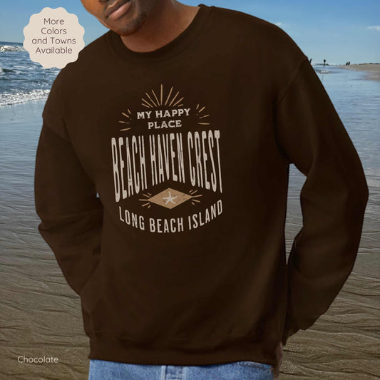 My Happy Place Sweatshirt, Beach Haven Crest