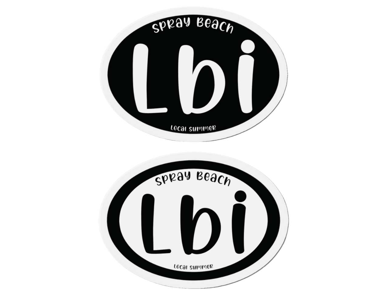 LBI Oval Magnet, Spray Beach