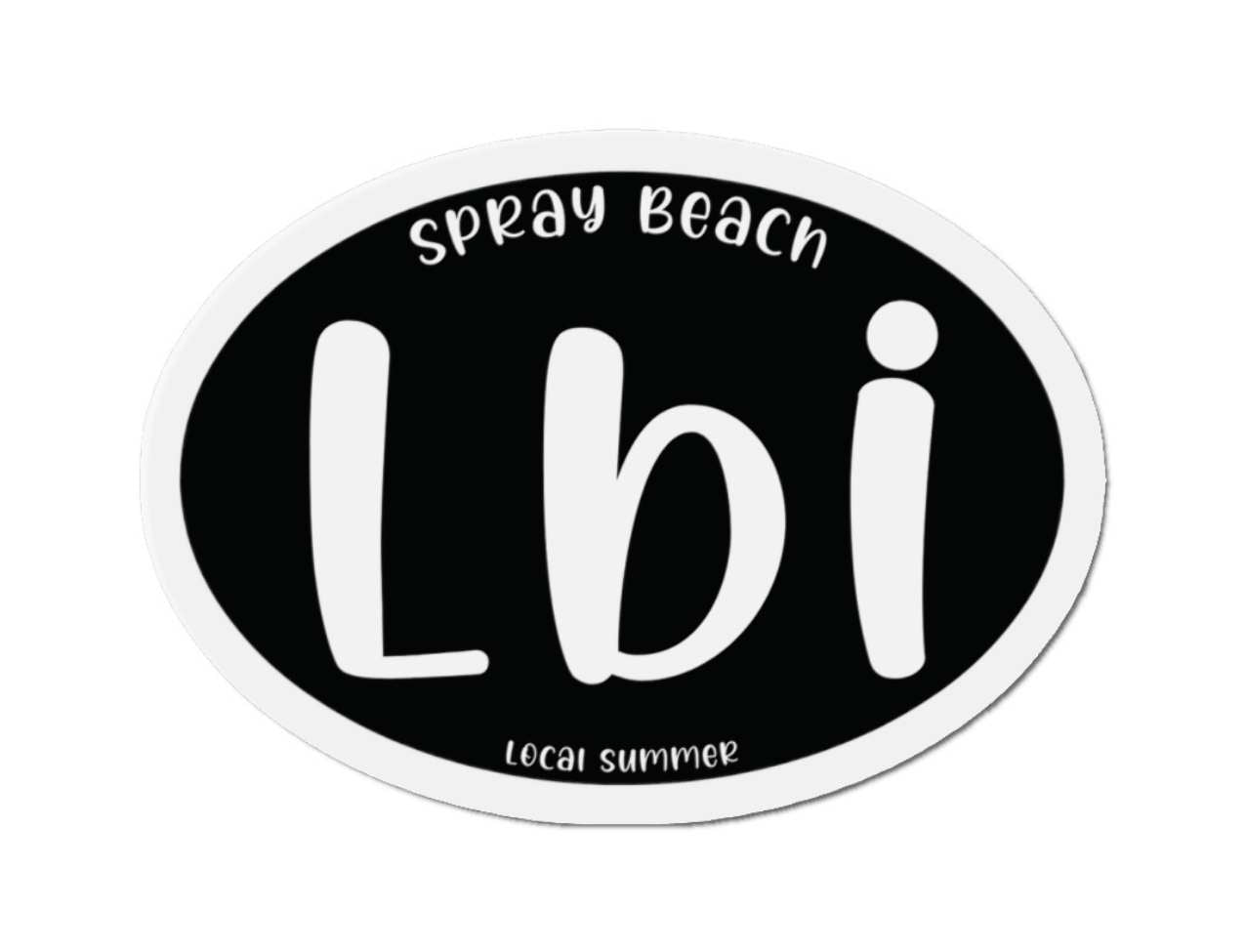 LBI Oval Magnet, Spray Beach