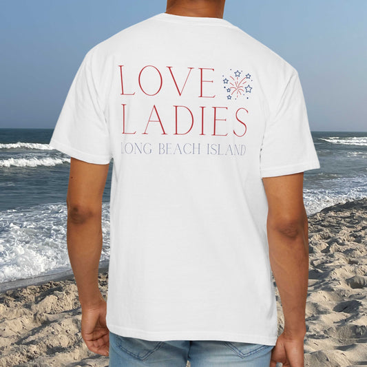 Patriotic Comfort Colors tee, Loveladies