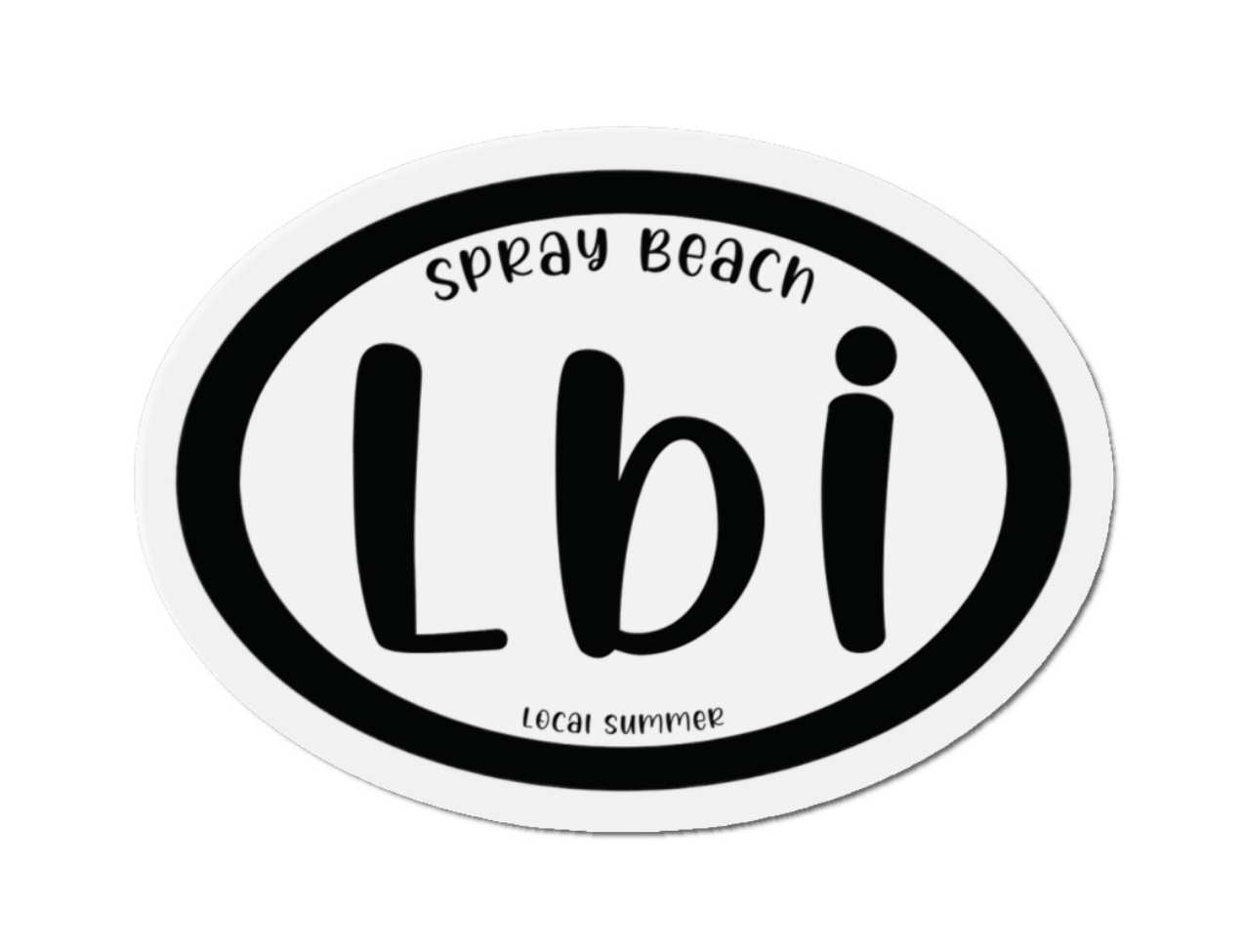 LBI Oval Magnet, Spray Beach