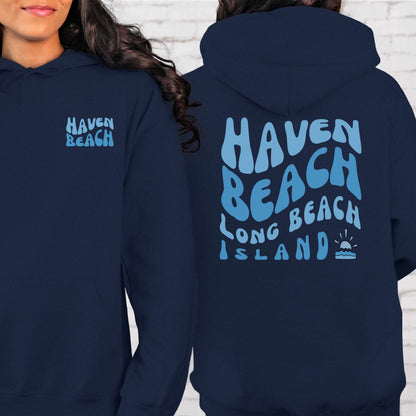 Blue wave Hoodie, Haven Beach