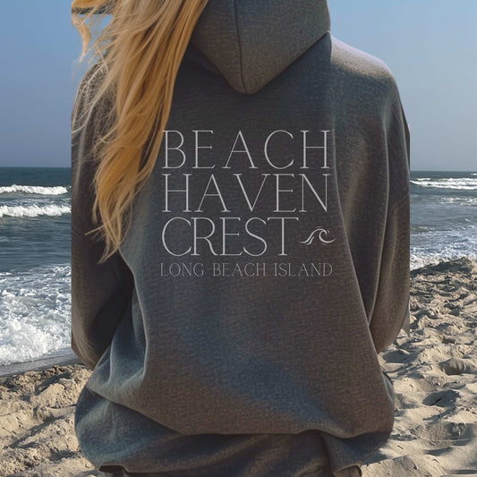 Waves Hoodie, Beach Haven Crest