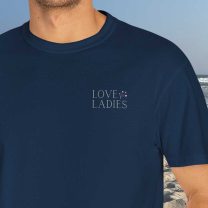 Patriotic Comfort Colors tee, Loveladies