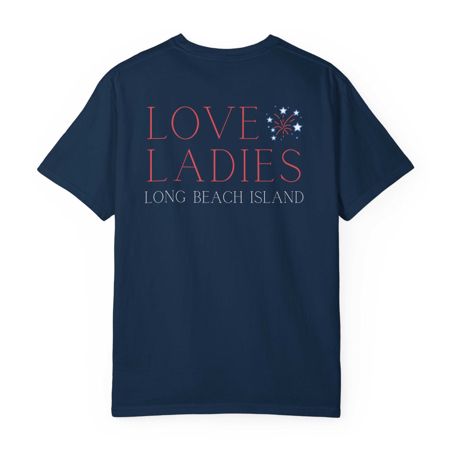 Patriotic Comfort Colors tee, Loveladies