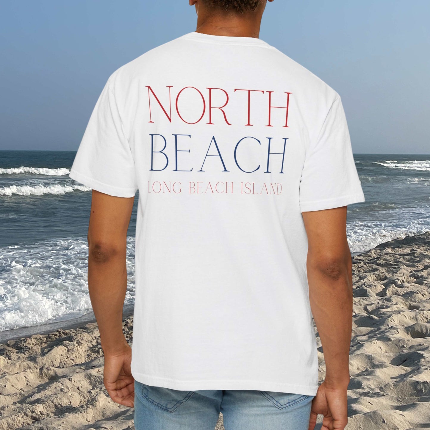 Patriotic Comfort Colors tee, North Beach