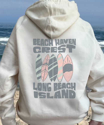 Pastel Quiver Hoodie, Beach Haven Crest