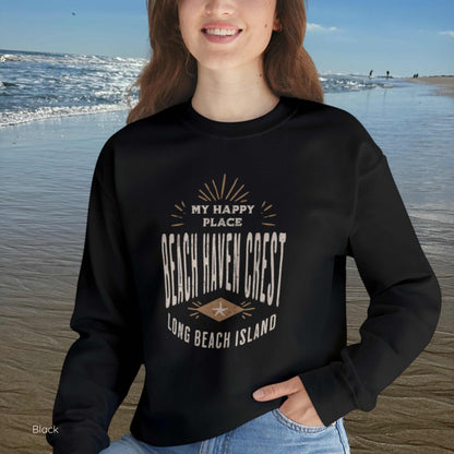 My Happy Place Sweatshirt, Beach Haven Crest