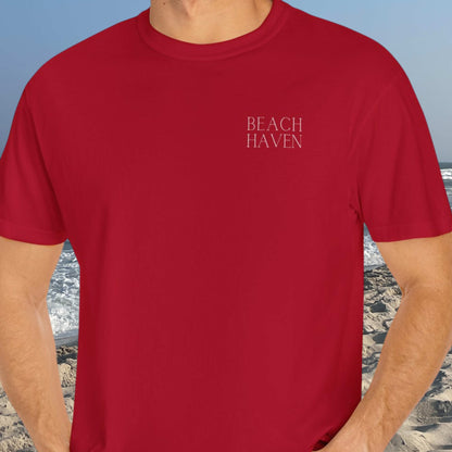 Patriotic Comfort Colors tee, Beach Haven