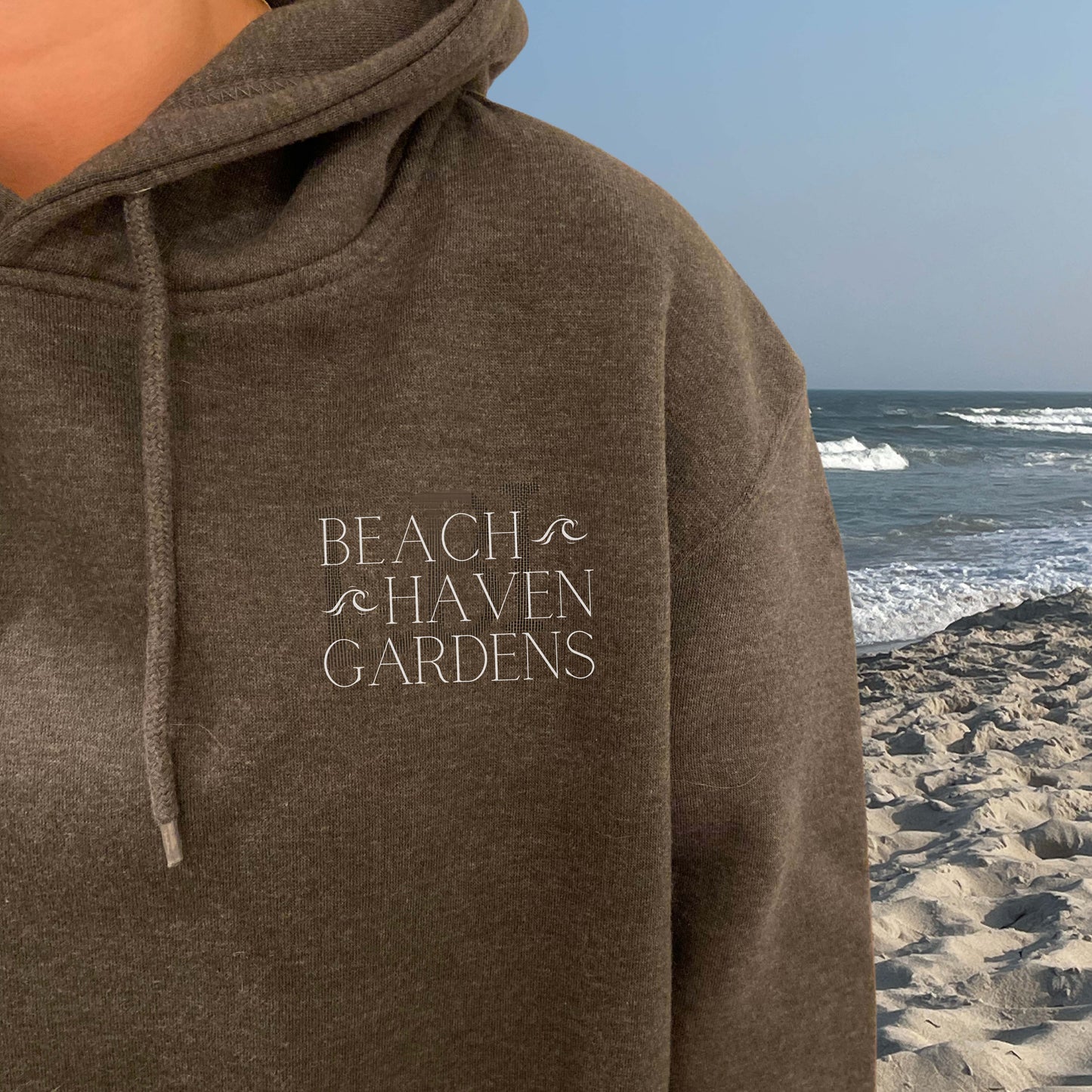 Waves Hoodie, Beach Haven Gardens