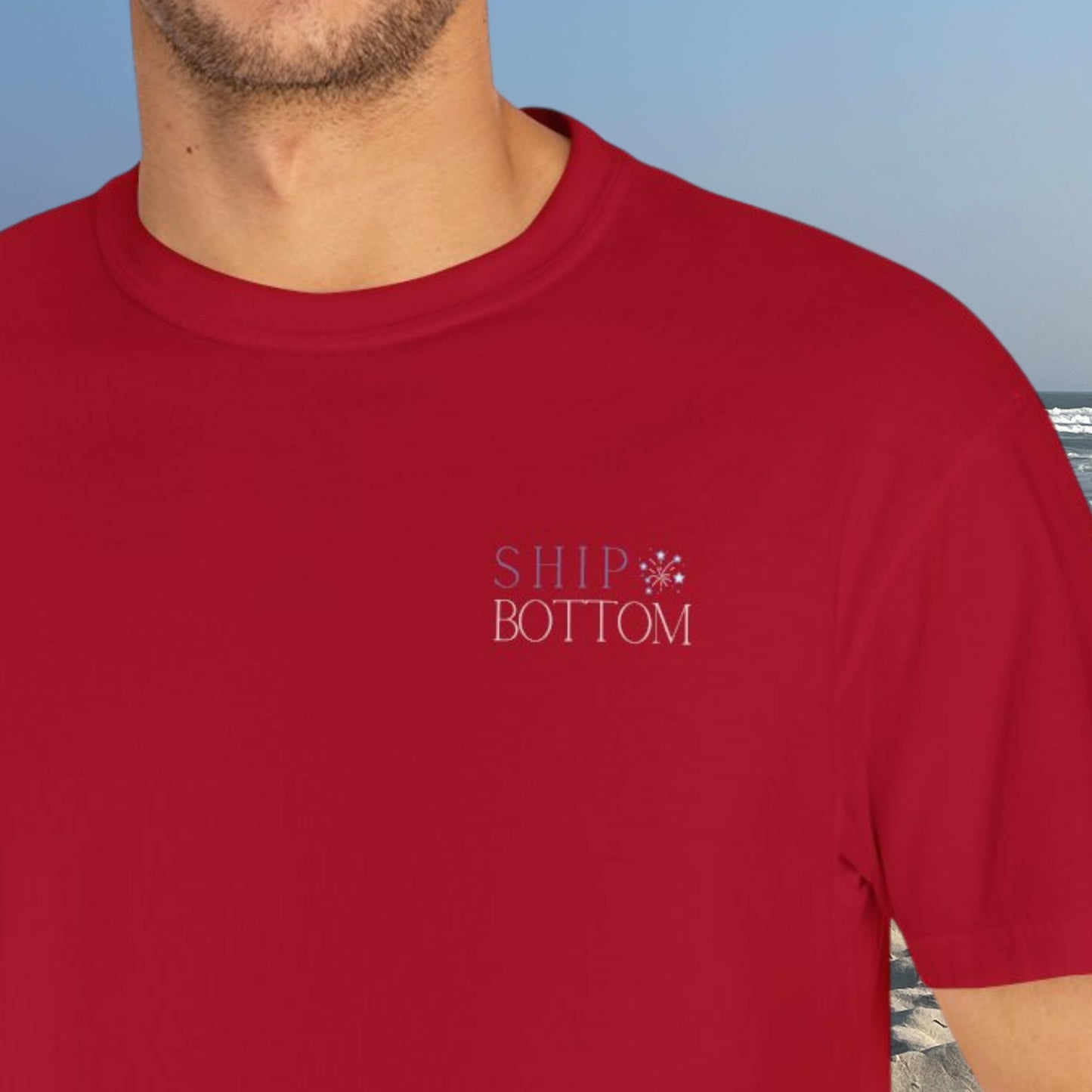 Patriotic Comfort Colors tee, Ship Bottom