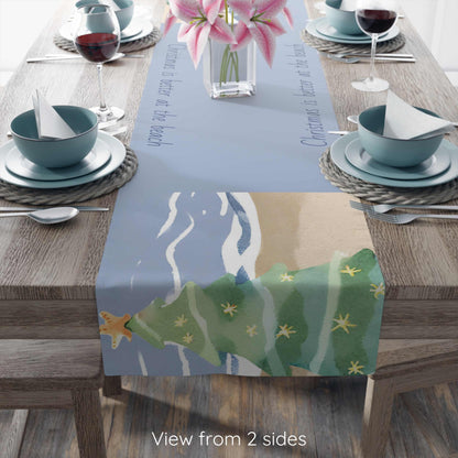 Christmas Table Runner - Better at the Beach