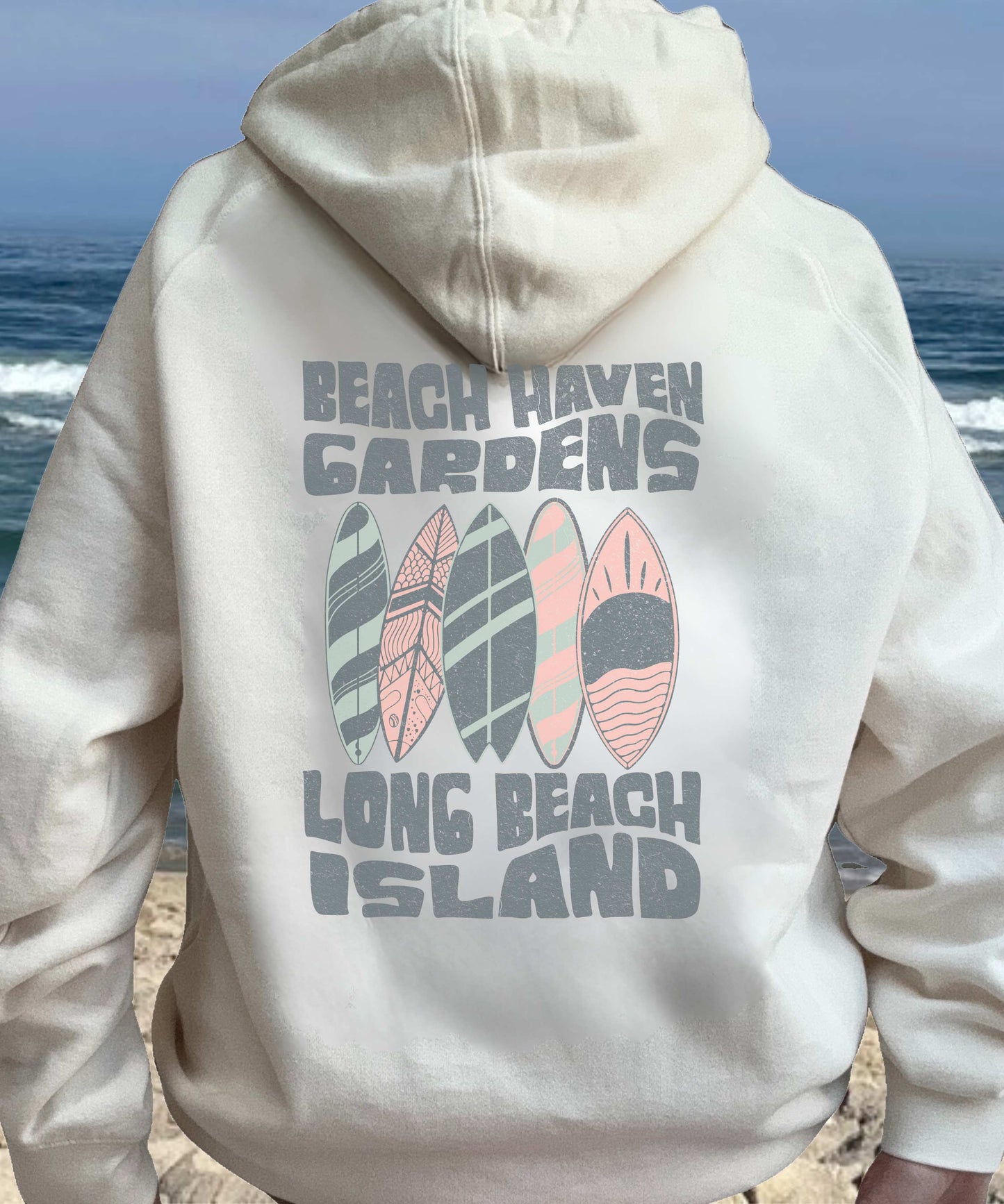 Pastel Quiver Hoodie, Beach Haven Gardens