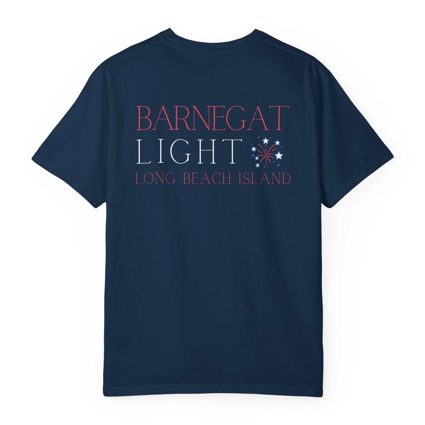 Patriotic Comfort Colors tee, Barnegat Light