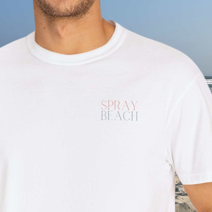 Patriotic Comfort Colors tee, Spray Beach