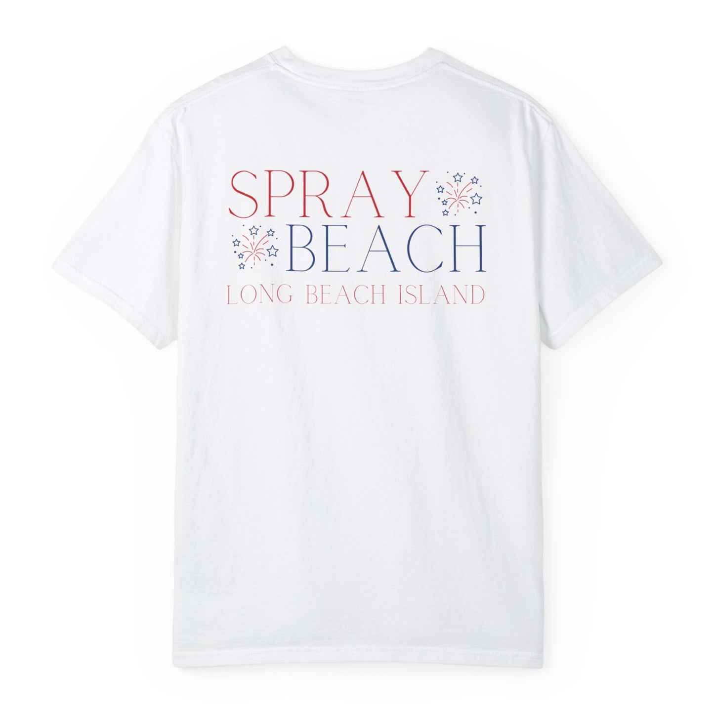 Patriotic Comfort Colors tee, Spray Beach