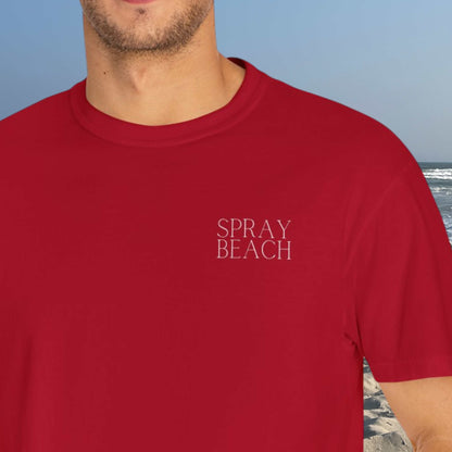 Patriotic Comfort Colors tee, Spray Beach