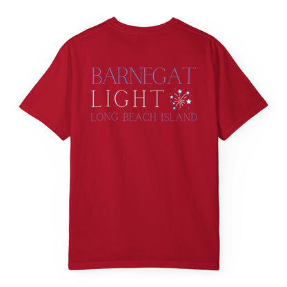 Patriotic Comfort Colors tee, Barnegat Light