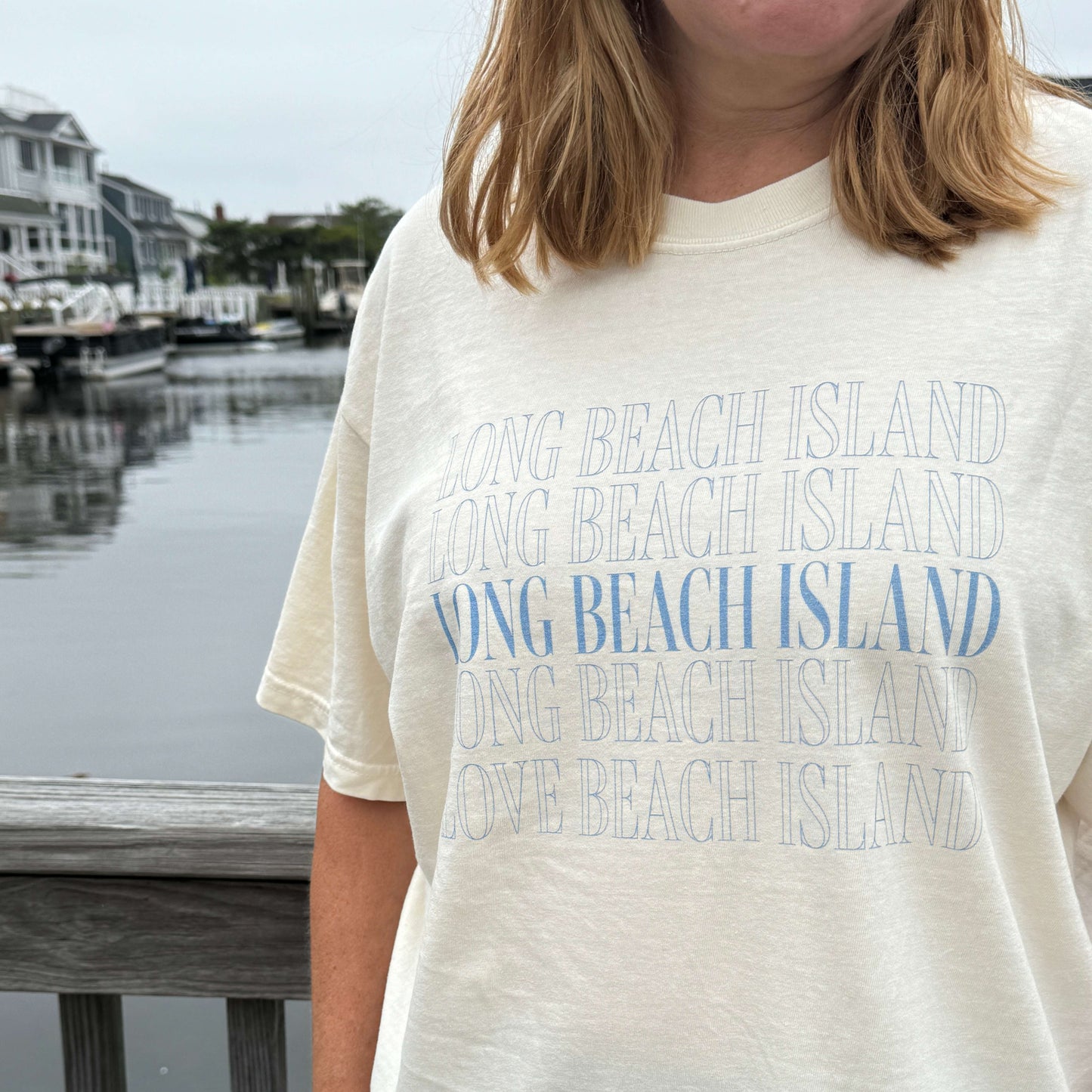 On Repeat Comfort Colors short sleeve tee, Long Beach Island