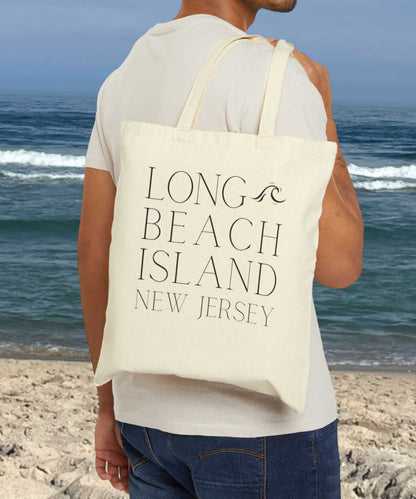 Long Beach Island Canvas Shopping Bag