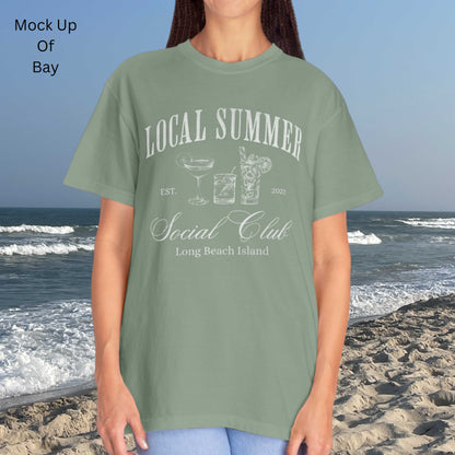 Local Summer Social Club, Cheers, Comfort Colors Tee