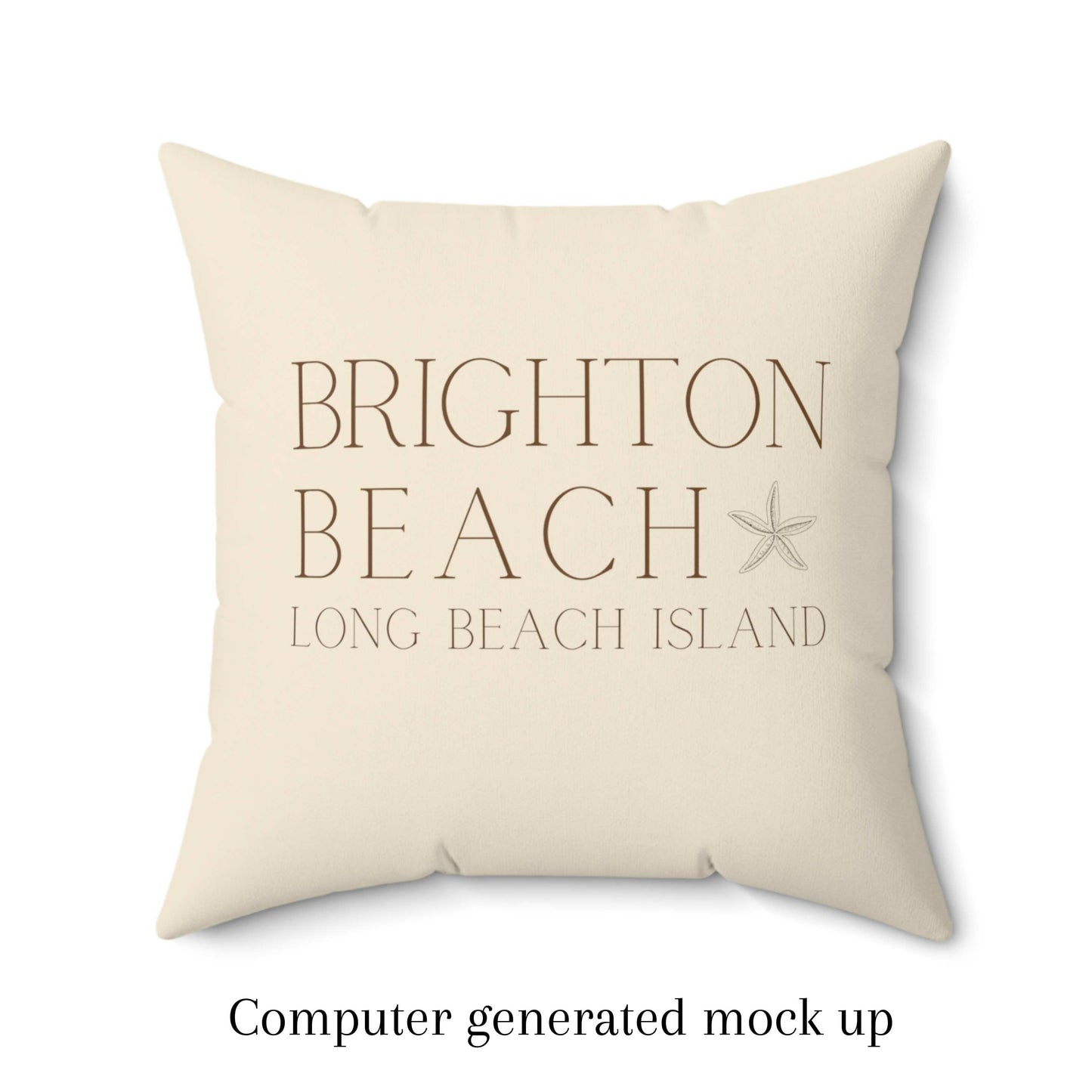 Driftwood Square Pillow, Brighton Beach