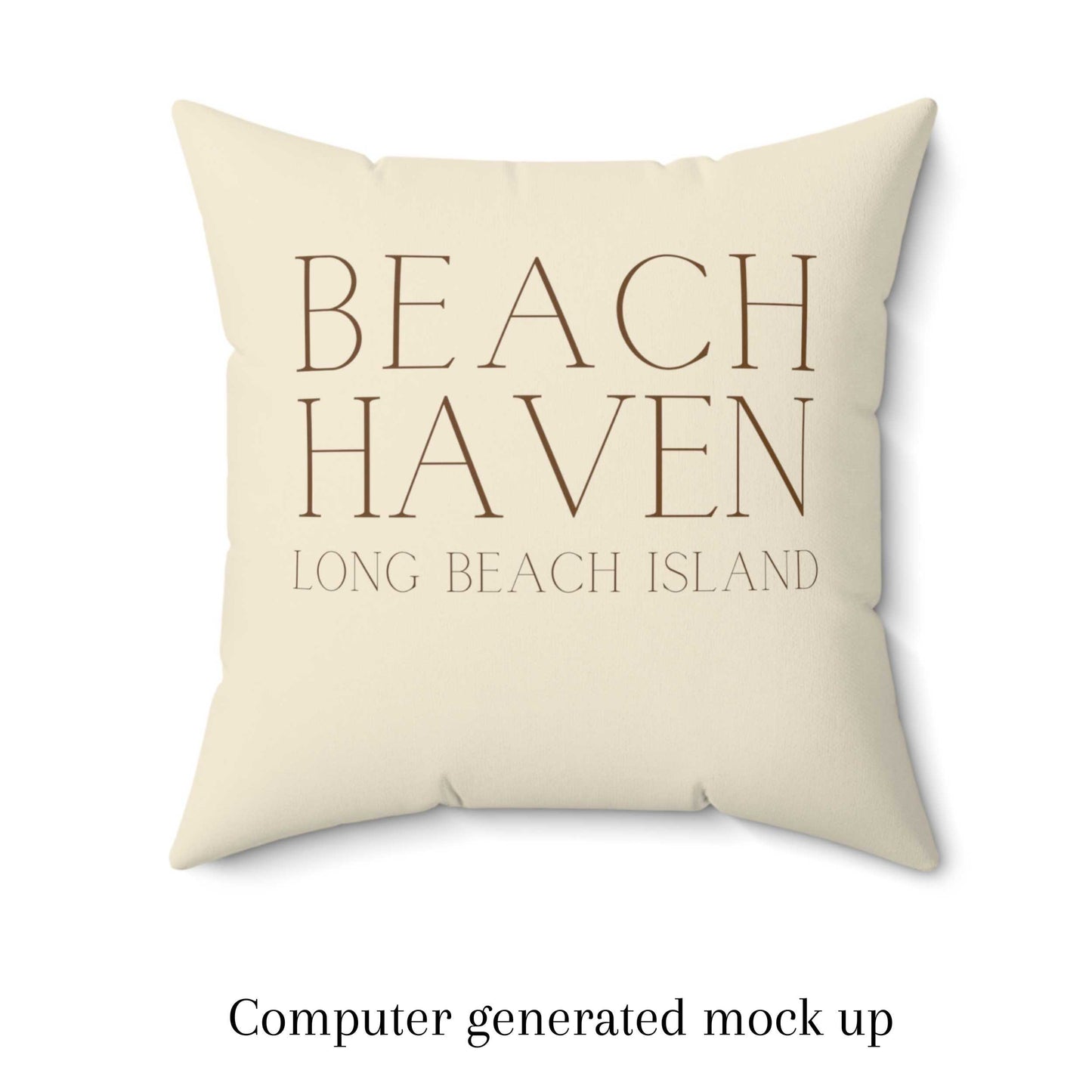 Driftwood Square Pillow, Beach Haven