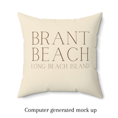 Driftwood Square Pillow, Brant Beach