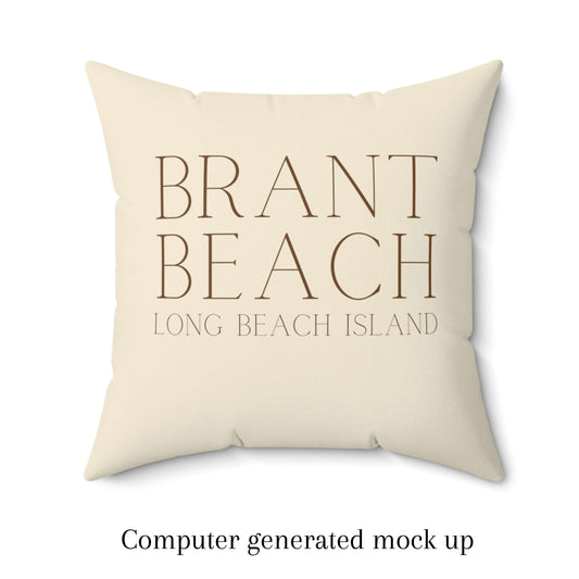 Driftwood Square Pillow, Brant Beach