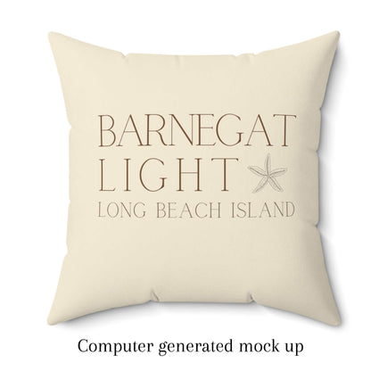 Driftwood Square Pillow, Barnegat Light