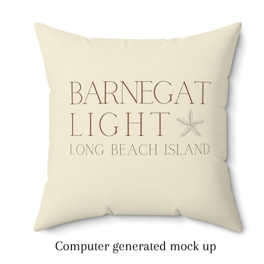 Driftwood Square Pillow, Barnegat Light