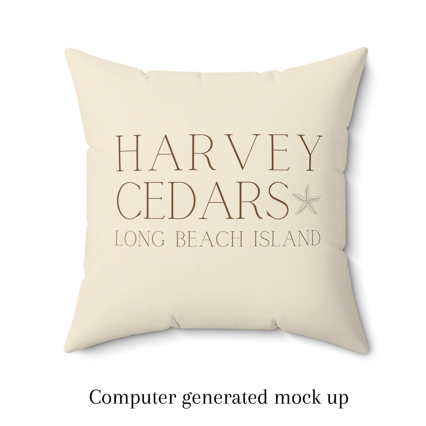 Driftwood Square Pillow, Harvey Cedars