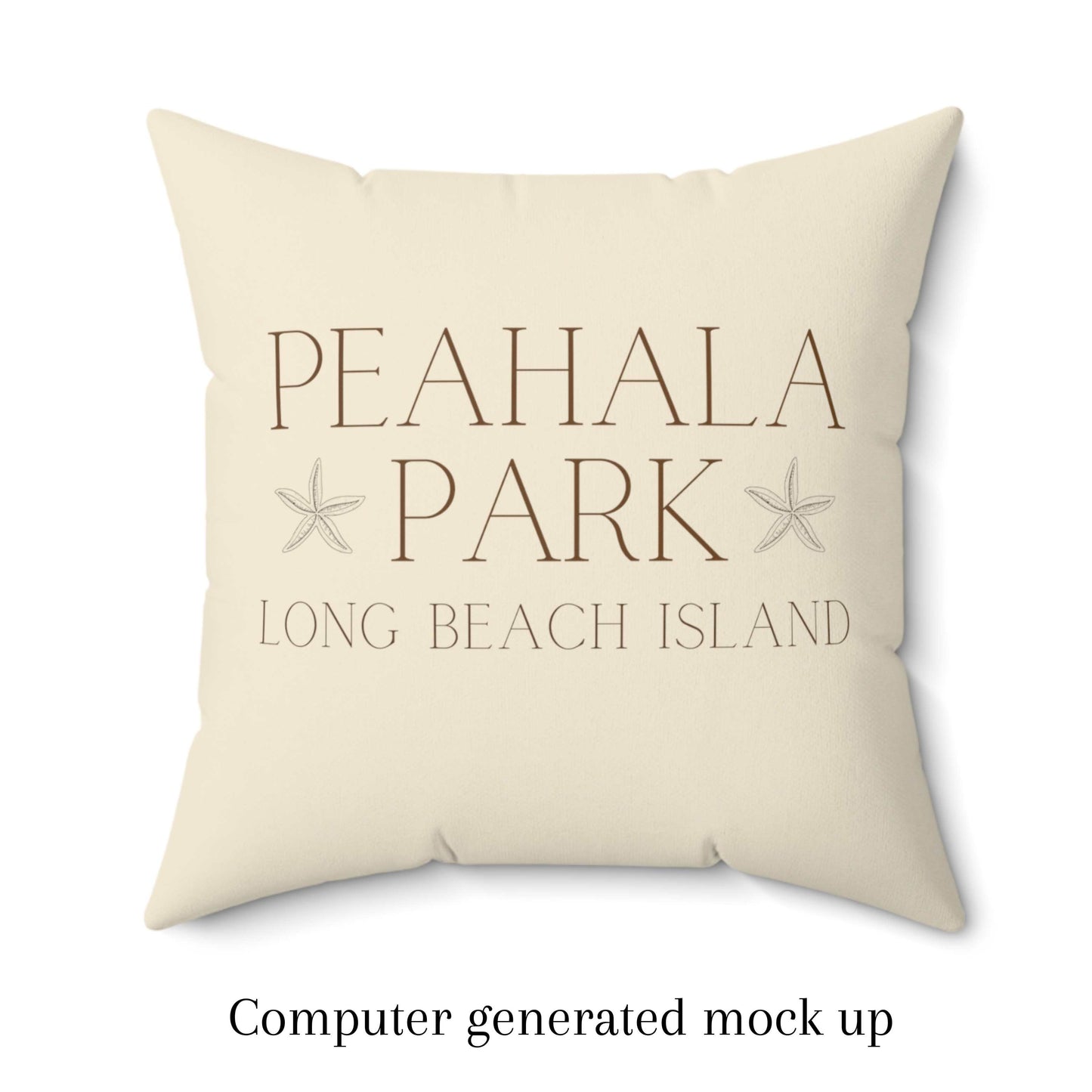 Peahala Park Driftwood Square Pillow