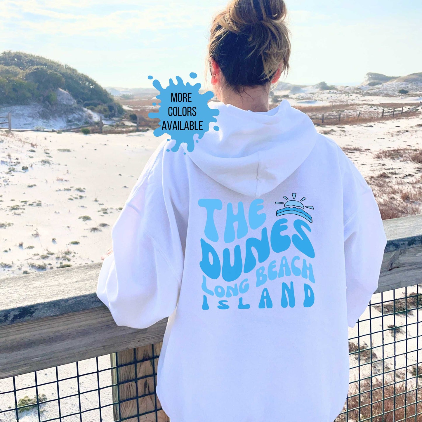 Blue wave Hoodie, The Dunes