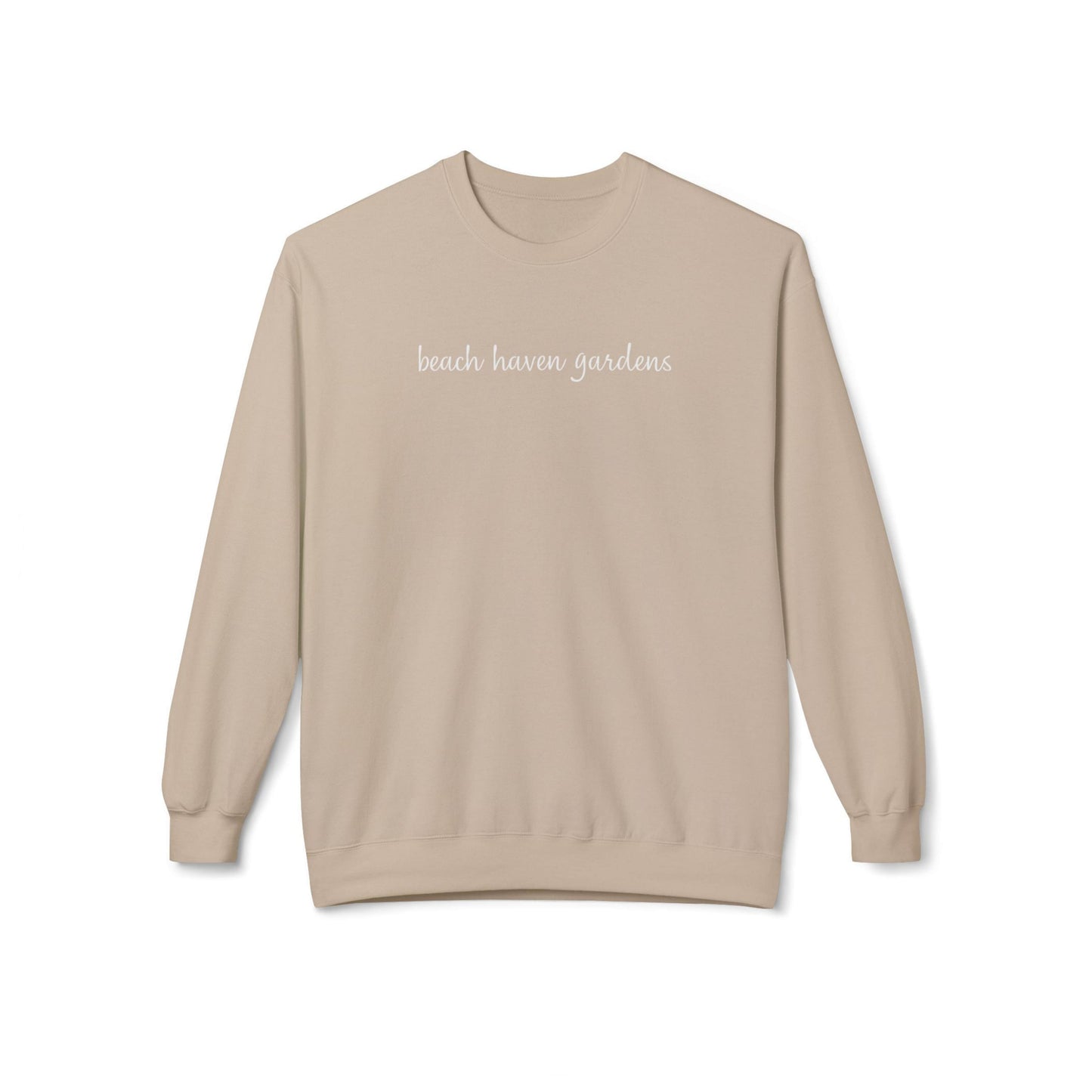 Breezy Days Crewneck Sweatshirt, Beach Haven Gardens