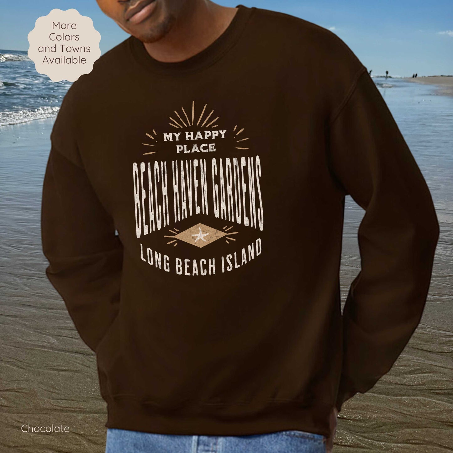 My Happy Place Sweatshirt, Beach Haven Gardens