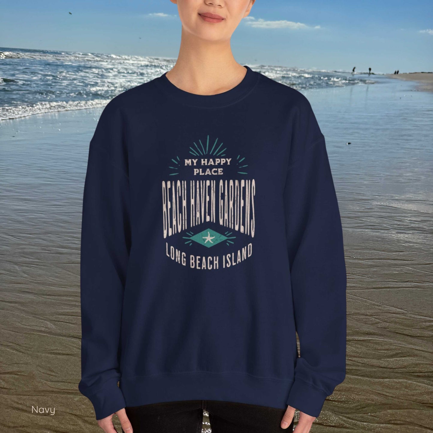 My Happy Place Sweatshirt, Beach Haven Gardens